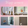 Waterproof Reflective Plastic Mirror Stickers DIY-WH0668-004-3