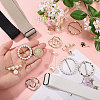 1Bag Iron with Crystal Rhinestone & Resin Brooches JEWB-CA0001-93-3