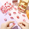 30Pcs 3 Styles Transparent Acrylic Beads MACR-CJ0002-41-4