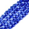 Transparent Glass Beads Strands GLAA-Q118-01A-B02-1