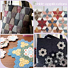 Gorgecraft 200Pcs 2 Styles Hexagon Paper Quilting Templates DIY-GF0008-76-5