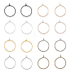 400Pcs 8 Colors Iron Hoop Earrings IFIN-FH0001-72A-1