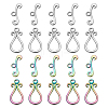 SUNNYCLUE 10 Sets 2 Colors 304 Stainless Steel Toggle Clasps STAS-SC0004-23-1