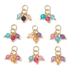 Natural Agate Pendants PALLOY-JF05140-1