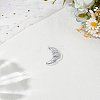 1Pc Alloy Croissant Brooch Pin JEWB-LP0005-14P-3