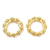 Rack Plating Brass Micro Pave Cubic Zirconia Beads KK-A186-01A-G-1