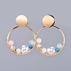 Plastic Imitation Pearl Dangle Earrings EJEW-JE03463-2