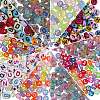 1000Pcs 10 Style Transparent Frosted Acrylic Beads OACR-SZ0001-13-1