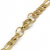 Trendy Men's 201 Stainless Steel Mother-Son Chain Necklaces NJEW-L043B-41G-3