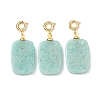 Natural Amazonite Pendant Decorations G-G461-01G-08-1