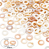   200pcs Natural Freshwater Shell Linking Rings SHEL-PH0001-22-4