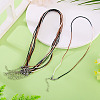 10Pcs Cotton & Metallic Cord Necklace Making NJEW-TAC0057-5