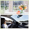 2Pcs 2 Styles Moon Glass & Alloy Hanging Suncatchers AJEW-NB0008-74-4