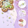 100Pcs 5 Colors Electroplate Handmade Lampwork Beads LAMP-CJ0002-94-3