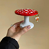 Mushroom 26-Hole Resin Earring Display Stands EDIS-WH0012-31A-4