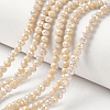 Electroplate Opaque Glass Beads Strands X-EGLA-A034-P4mm-T12-1