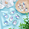 10Pcs Glass Pendants GLAA-ME0001-16A-4