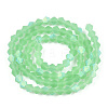 Imitate Austrian Crystal Bicone Frosted Glass Beads Strands X-EGLA-A039-T6mm-MB24-2