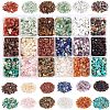  396G 18 Style Natural & Synthetic Gemstone Chip Beads G-NB0002-64-1