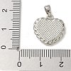 Rack Plating Brass Pave Shell Pendants KK-K392-52P-3
