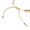 Polyester & Nylon Thread Braided Beaded Bracelet Making AJEW-JB00945-01-3