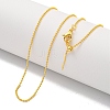 Brass Ball Chain Necklaces for Women NJEW-G084-14LG-1