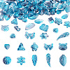 64Pcs Gradient Color Transparent Glass Beads GLAA-TA0003-48D-2