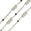 Brass Enamel Round Beaded Link Chain CHC-G022-07P-10-1