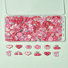120Pcs 8 Style Plastic Enamel Cabochons KY-FS0001-38-8