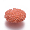 Polymer Clay Rhinestone Beads RB-L033-17-3