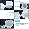 Plastic Empty Paint Cups with Lids DIY-PH0027-11-5