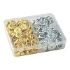 100Pcs 2 Colors Iron Lapel Pin Backs IFIN-FS0001-37-6