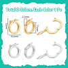 2Pcs 2 Colors 925 Sterling Silver Twister Clasps STER-WR0001-03-2