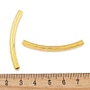 Brass Curved Tube Beads KK-B120-01G-G-3