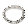 Tarnish Resistant 201 Stainless Steel Multi-Strand Chains Bracelets BJEW-F473-05P-02-1