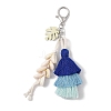 Handmade Macrame Nylon Thread Pendant Decorations HJEW-P019-11P-03-2
