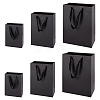 15Pcs 3 Sizes Rectangle Paper Gift Storage Tote Bags with Handle ABAG-TA0001-73B-1