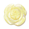 Dyed Natural Shell Carved Pendants BSHE-G040-01B-1
