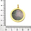 Rack Plating Carved Natural Black Lip Shell Pendants SH-CBA69D1-03G-01-3