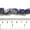 Natural Blue Spot Jasper Beads Strands G-B078-D33-04-4