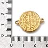 304 Stainless Steel Saint Benedict Medal Cross Connector Charms STAS-C119-12G-3