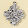 Zinc Alloy with Crystal Rhinestone Pendants RB-OY001-91P-1