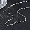2.3MM 304 Stainless Steel Dapped Chain Necklaces for Women SA-CBACA62-04P-3