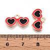 Beach Theme Alloy Enamel Pendants X-ENAM-T022-33N-3