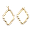 ABS Plastic Pearl Pendants KK-H259-03G-1
