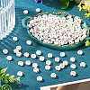 500Pcs Plating Acrylic Beads PACR-TADJ0001-01S-4