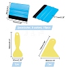 Olycraft 12Pcs 6 Style Plastic Squeegee & Putty Knife Set TOOL-OC0001-49-2