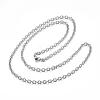 Non-Tarnish 304 Stainless Steel Cable Chains Necklaces NJEW-G283-02P-1