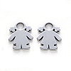 Tarnish Resistant 304 Stainless Steel Charms STAS-N092-24-2