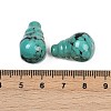 Dyed Synthetic Turquoise 3 Hole Guru Beads G-C198-01B-05-3